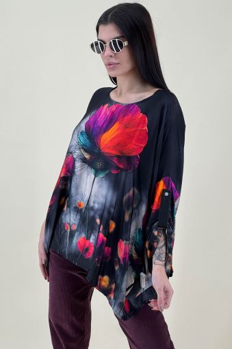 Дамска сатенена блуза