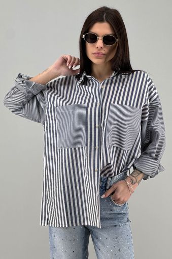 Дамска риза в светло синьо