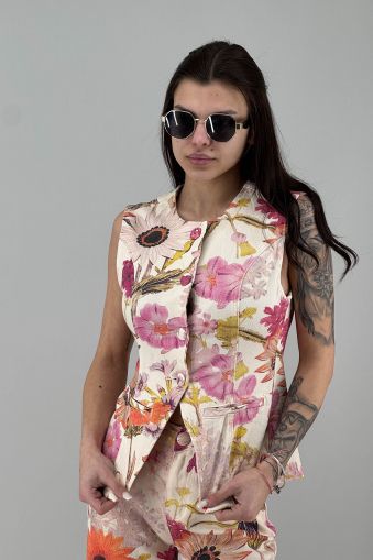 Дамски дънков елек