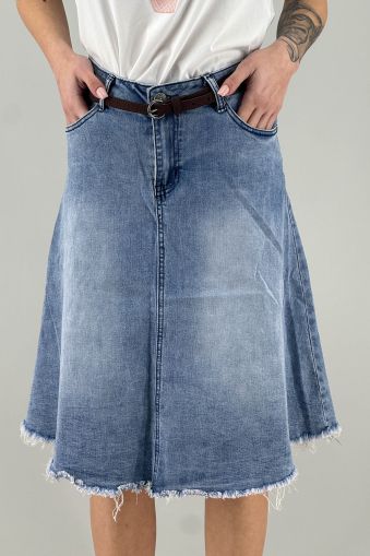 Дънкова пола в синьо