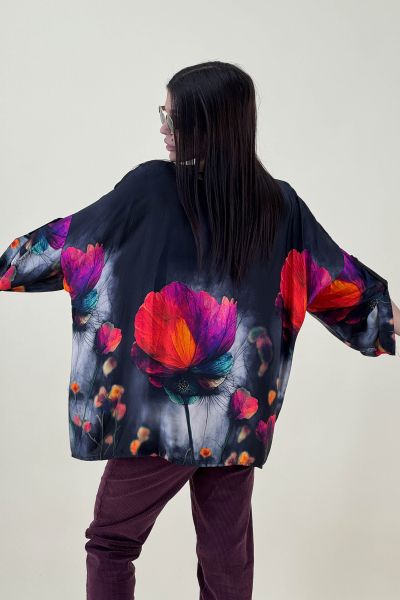 Дамска сатенена блуза