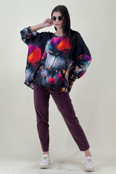 Дамска сатенена блуза