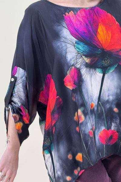 Дамска сатенена блуза