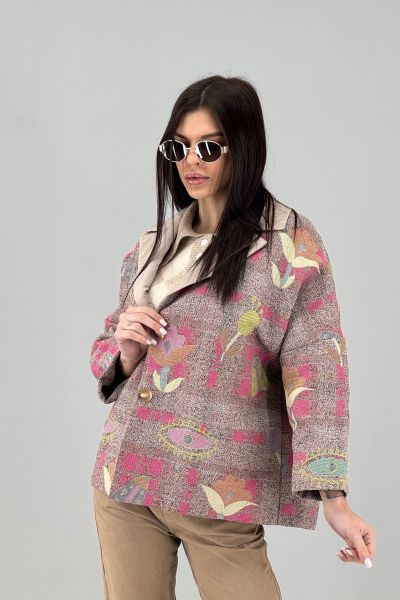 Дамско палто с две лица