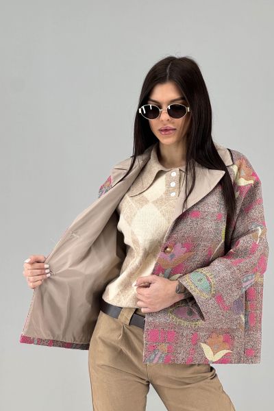 Дамско палто с две лица