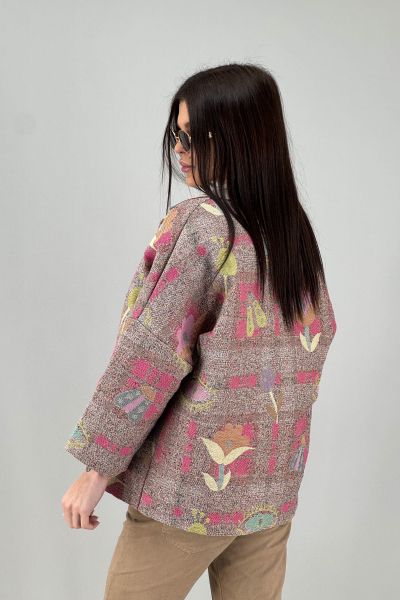 Дамско палто с две лица