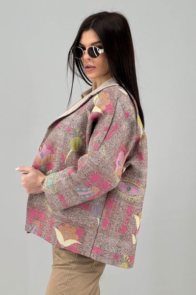 Дамско палто с две лица