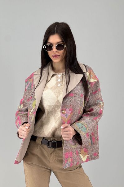 Дамско палто с две лица