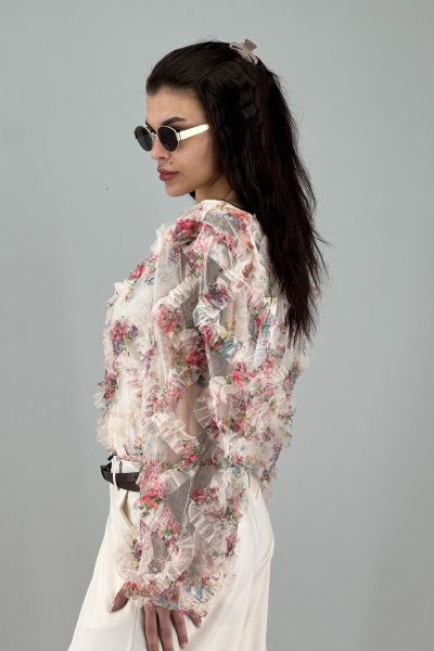 Дамска блуза в екрю