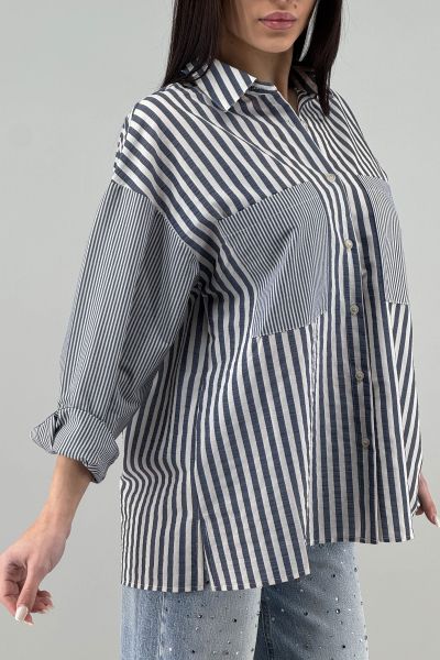 Дамска риза в светло синьо