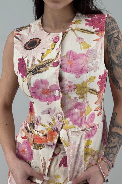 Дамски дънков елек