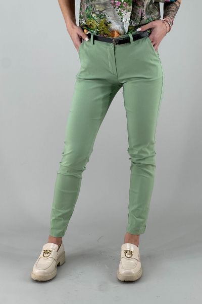 Дамски панталон в зелено