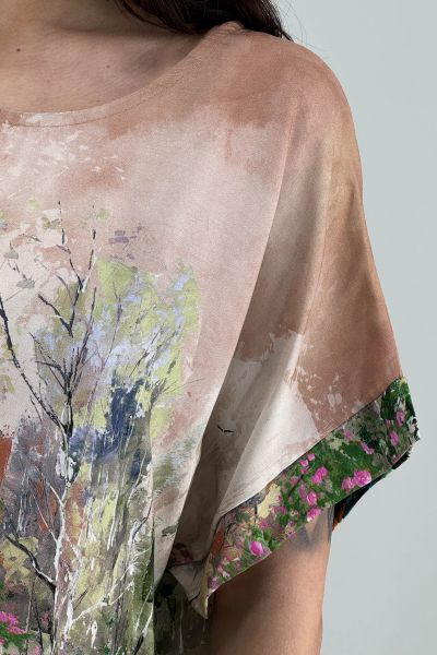 Дамска блуза в зелено