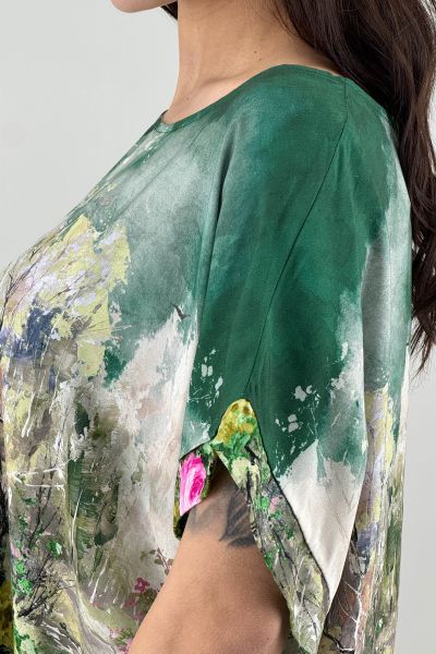 Дамска блуза в зелено