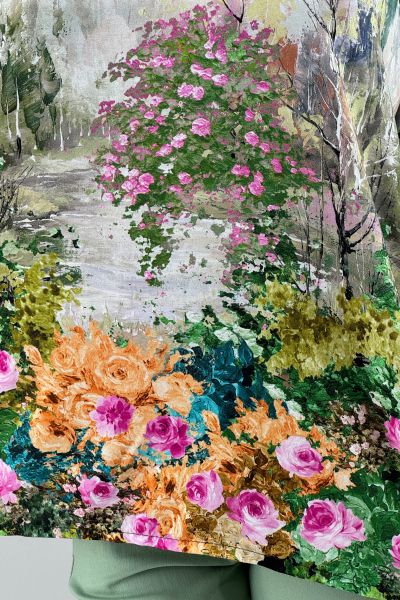 Дамска блуза в зелено