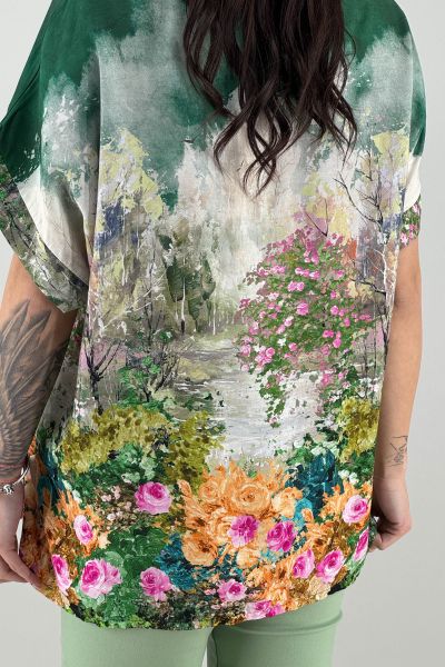 Дамска блуза в зелено