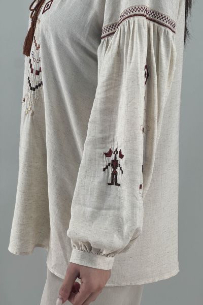 Дамска риза в екрю