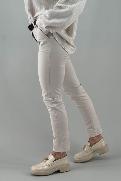 Дамски панталон в бежаво