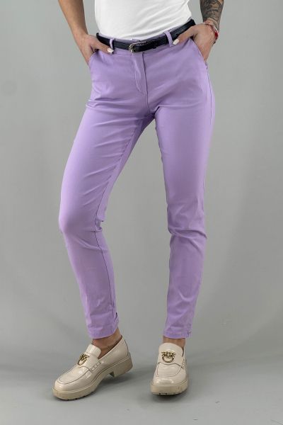 Дамски панталон в светло лилаво