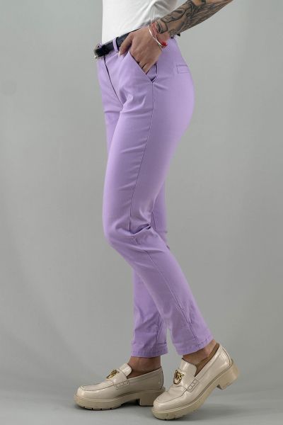 Дамски панталон в светло лилаво
