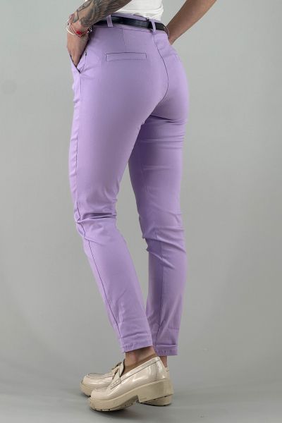 Дамски панталон в светло лилаво