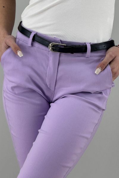 Дамски панталон в светло лилаво