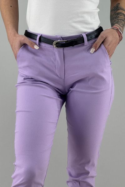 Дамски панталон в светло лилаво