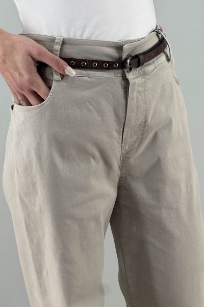 Дамски панталон в светло кафяво