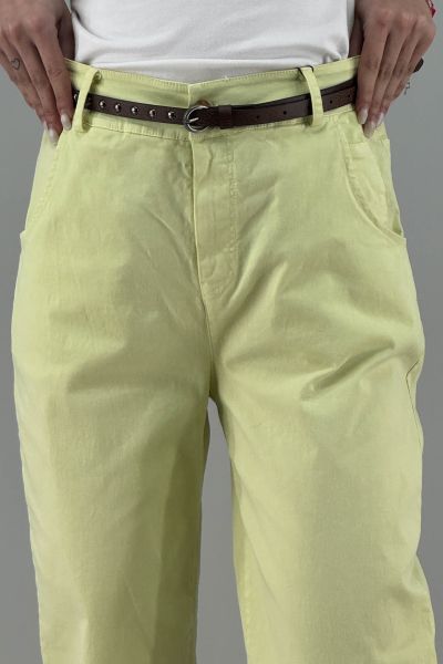 Дамски панталон в жълто