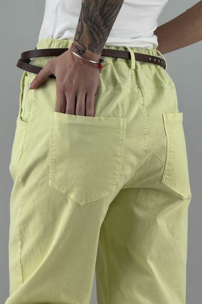 Дамски панталон в жълто