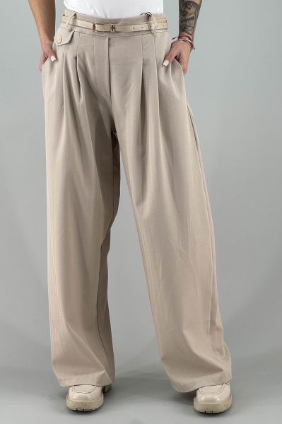 Дамски панталон в светло кафяво