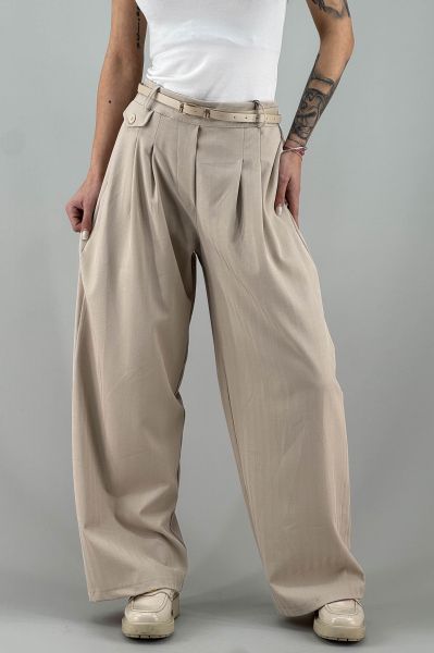 Дамски панталон в светло кафяво