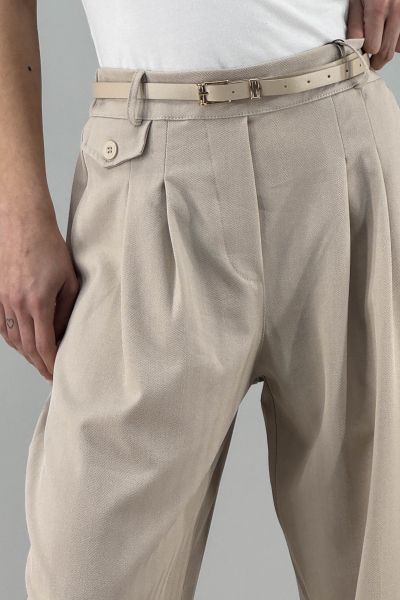 Дамски панталон в светло кафяво