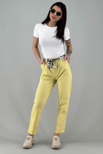 Дамски панталон в жълто