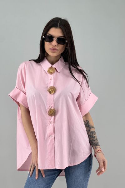 Дамска риза в розово