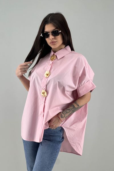 Дамска риза в розово