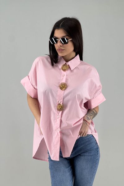 Дамска риза в розово