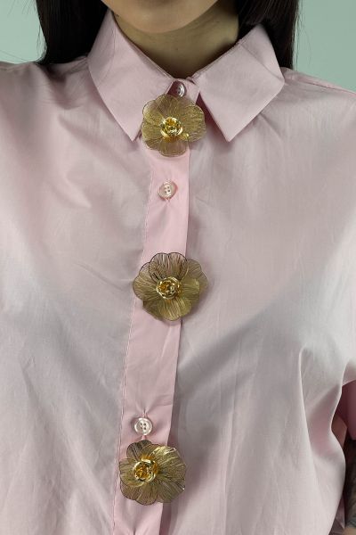 Дамска риза в розово