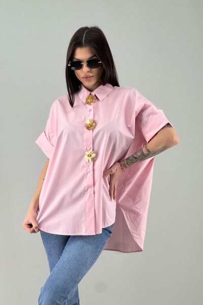 Дамска риза в розово