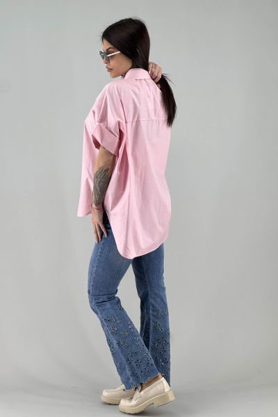 Дамска риза в розово