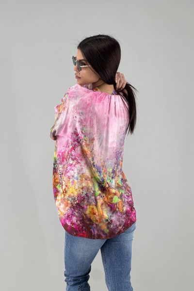 Дамска риза в цвят циклама