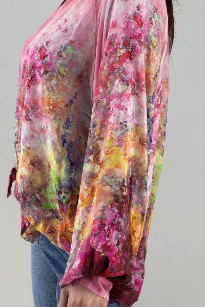 Дамска риза в цвят циклама