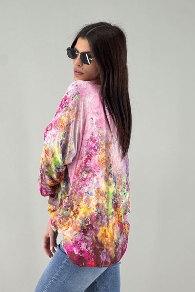 Дамска риза в цвят циклама