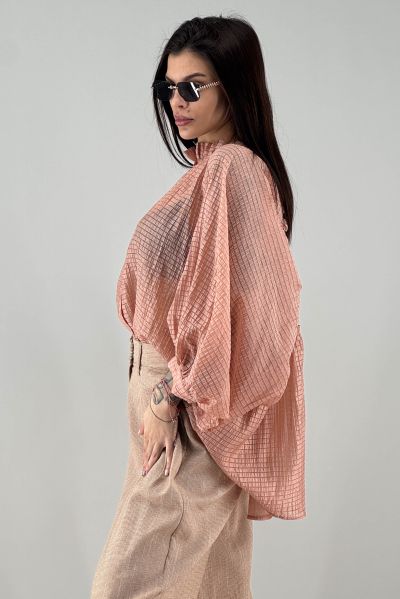 Дамска риза в цвят пудра