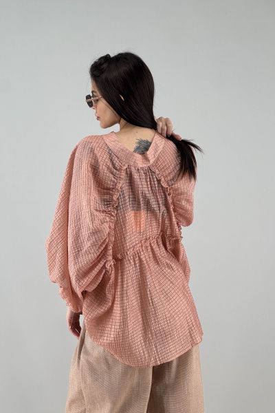 Дамска риза в цвят пудра