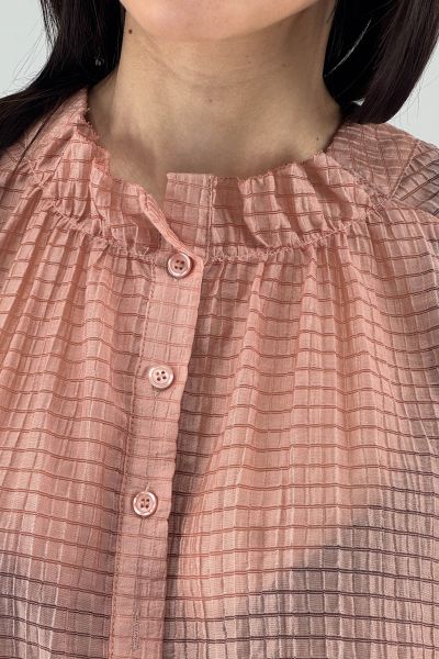 Дамска риза в цвят пудра
