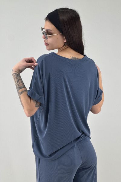 Дамска блуза в синьо