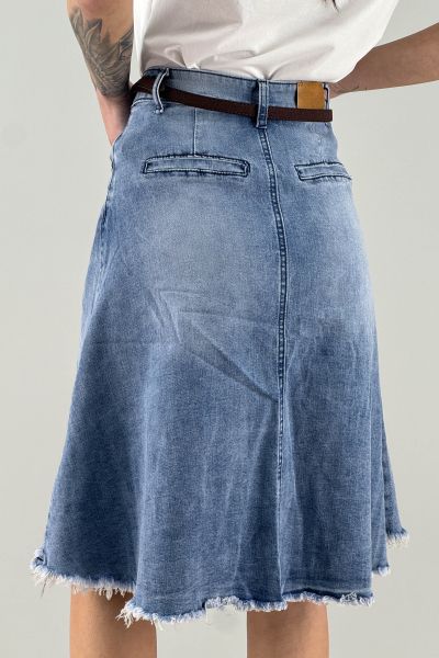 Дънкова пола в синьо