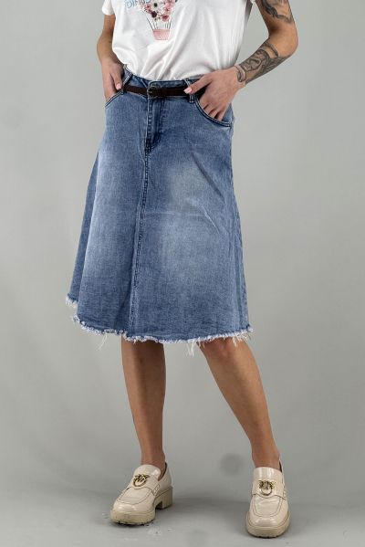 Дънкова пола в синьо