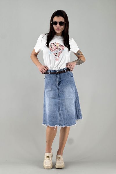 Дънкова пола в синьо